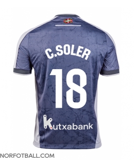 Billige Fotballdrakt Real Sociedad Carlos Soler #18 Replika Bortedrakt 2025-26 Kortermet